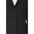 Black coat with buttons on a white background